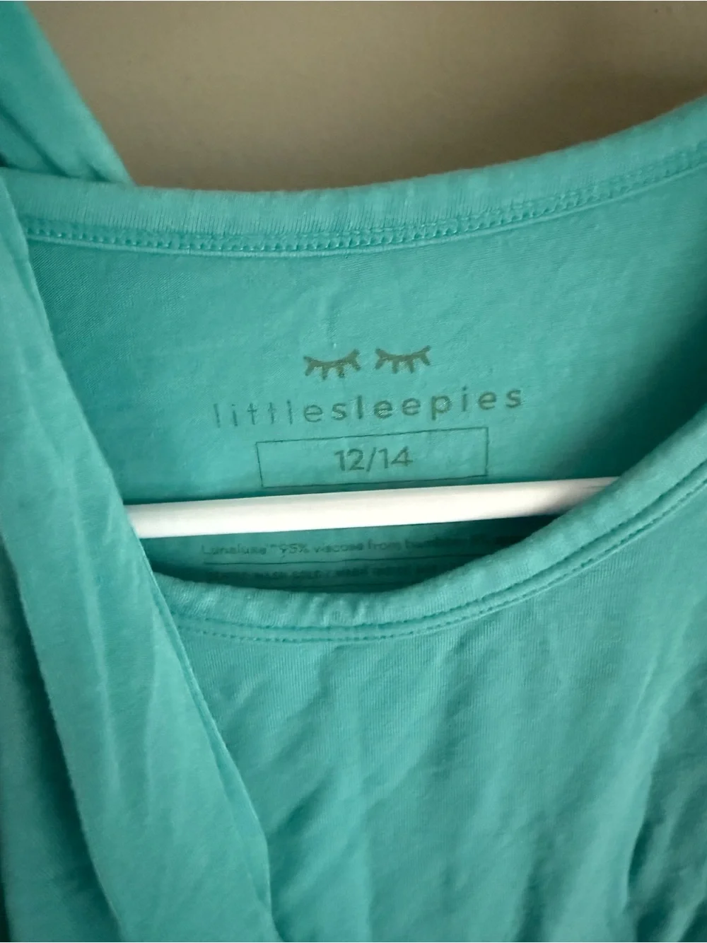 Little Sleepies 12-14 glacier blue short set